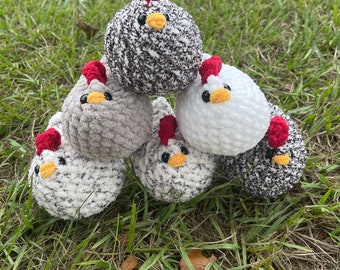 Crochet Chicken Plush | Handmade Chicken Plushie | Chicken Gift