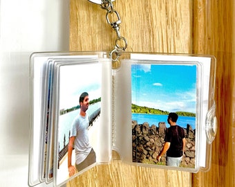 Personalised Mini 16 Photo Album | Personalised Covers | Keychain Scrapbook | Keychain Photo Album