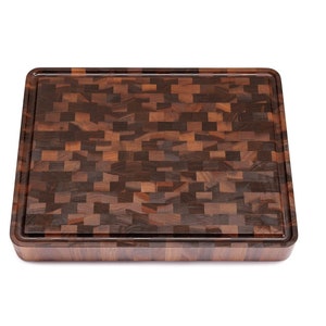 End-Grain Walnut Butchers Block - Premium Butchers Block for Chopping and Serving, Perfect for Home Kitchens and Chefs