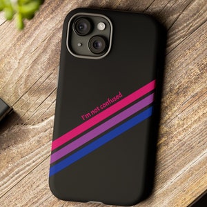 Bisexuell TOUGH Phone Case für Iphone Samsung und Google; Lustige Bi Pride Flagge Langlebige Handyhülle, Geschenk für Bisexuell Tochter Sohn Freund