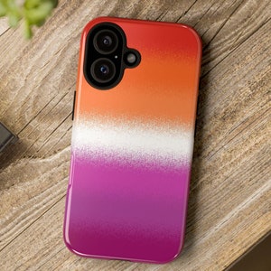 Lesbian Phone Case; Sprayed Lesbian Sunset Flag Iphone Case, WLW Pride Case For Samsung Galaxy; LGBTQ Case For Google Pixel