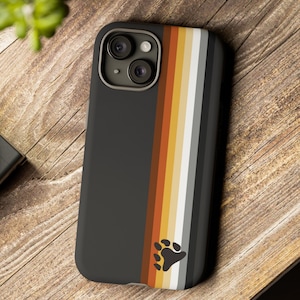Bear Pride Phone Case; Bear Brotherhood Iphone, Samsung Galaxy Google Pixel TOUGH Case, LGBT Gay MLM Gift For Boyfriend Brother Son Husband