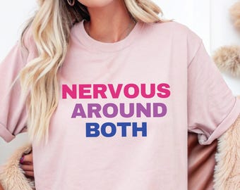 Funny Bisexual Shirt; Subtle Bi Pride Tshirt; Discreet Bisexual Pride Punny Tee; LGBTQ Pride Outfit; Bisexual Flag LGBT Clothing