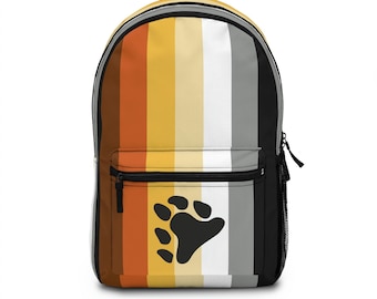 Bear Pride Backpack; Bear Brotherhood Traveling Bag; Gay Pride MLM Laptop Bag; LGBTQ Pride Parade Travel Bag; LGBT Parade Merch