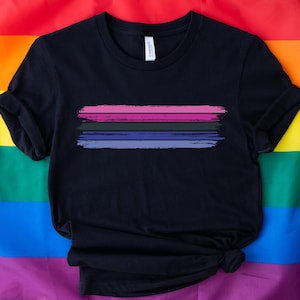 Grunge Omnisexual Flag Shirt, Omni Pride T-Shirt, Coming Out Gift For Omnisexual Daughter Son, LGBTQ Apparel, Brushstroke LGBT Clothing