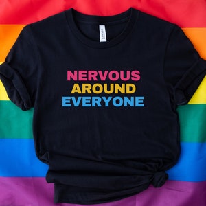 Funny pansexual shirt; Subtle pan pride tshirt; Discreet pansexual pride punny tee; LGBTQ pride outfit; Pansexual flag LGBT clothing