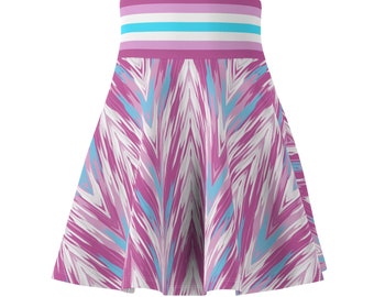 Femboy Pride Flag Skater Skirt; Subtle Femboy Outfit; Femboy Clothing; LGBTQ Discreet Gift