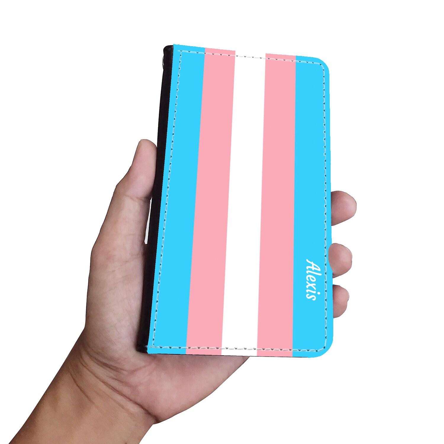 Personalized Transgender Flag Cell Phone Case Wallet Custom Etsy
