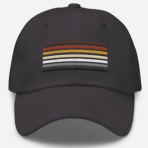 Embroidered Bear Pride Hat, Gay Bear Embroidery Baseball Cap, Discreet mlm LGBTQ Merch, LGBT Accessories, LGBTQ+ Gift