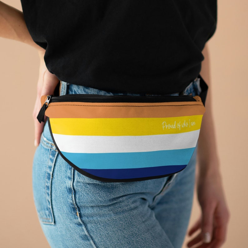 Bauchtasche Aromantic Asexual Pride Flagge Crossover Tasche; LGBTQ Visible Travel Gürteltasche; LGBT Bewusstsein Merch Für Ihn Sie Oder Sie Bild 2