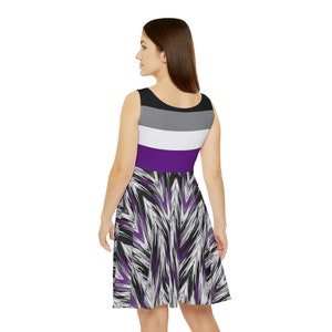 Asexual Skater Dress; Ace Flag Pride Outfit; Cute LGBTQ Mini Dress ...