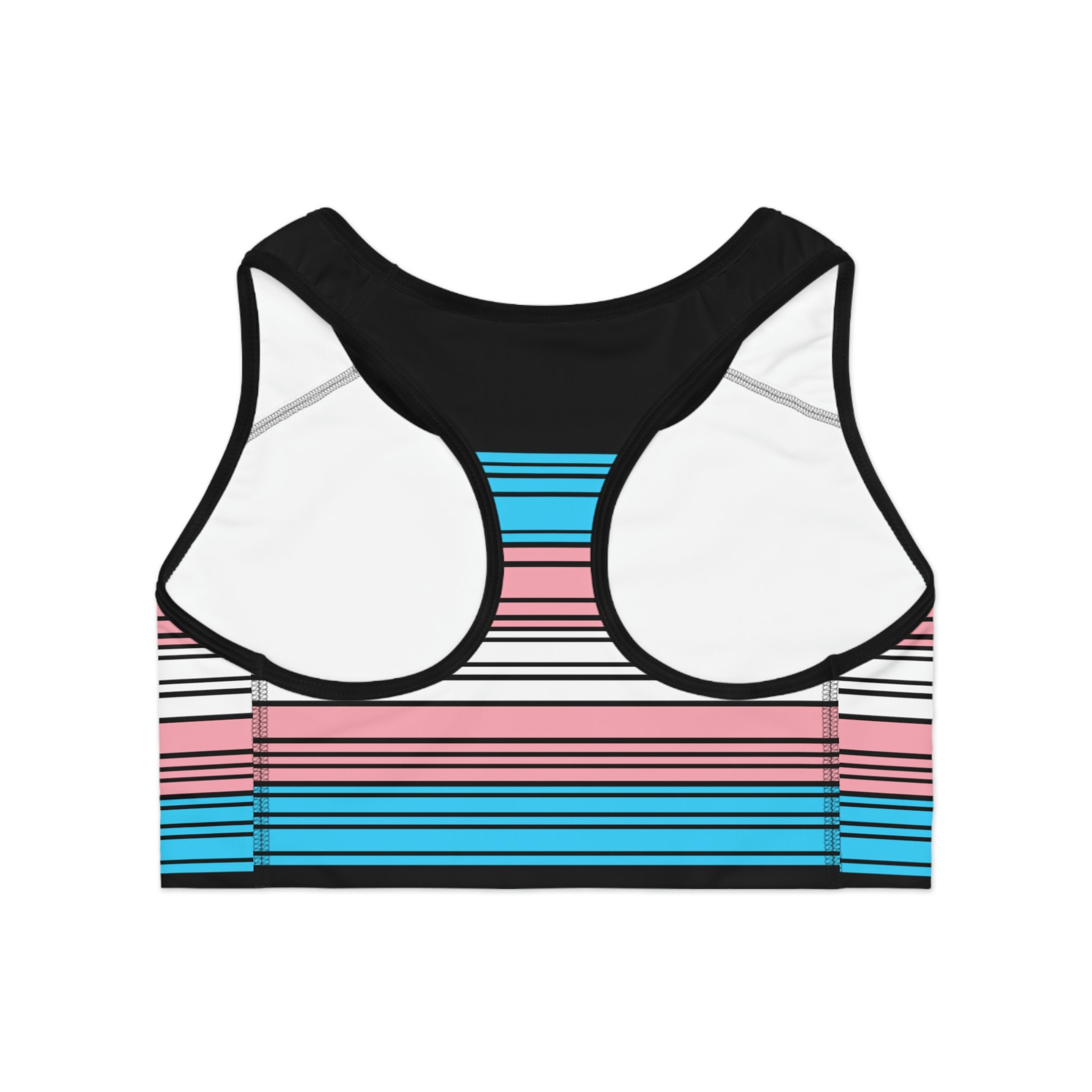 Transgender MTF sports bra; Subtle trans workout top sold by Thien, SKU  232776