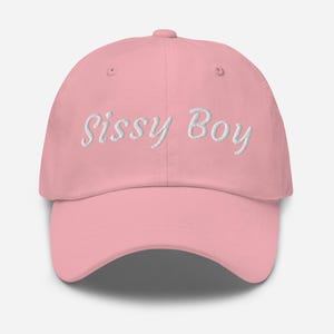 Sissy Boy Hat, Femboy Embroidered Baseball Cap, Cute Feminine Merch For Femboi, Soft Boy Gift