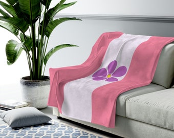 Sapphische deken, fleece deken met LGBTQ+ regenboogvlag, pluche deken, cadeau voor vrouwen die van vrouwen houden, LGBTQ+ woondecoratie
