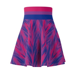 Bisexual Pride Flag Skater Skirt; Subtle Bi Pride Outfit; Bisexual Clothing; LGBTQ Discreet Gift