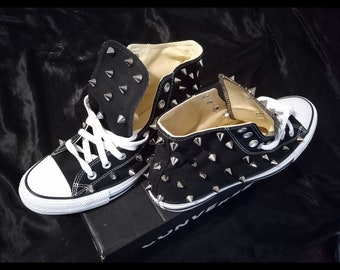 spiked converse high tops