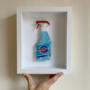 Window cleaner paper art