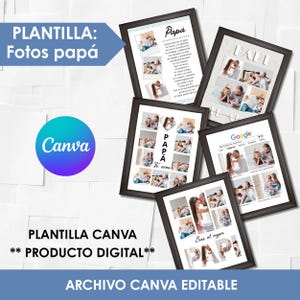 DAD editable photos, canva, dad frame, dad photos, Father's Day
