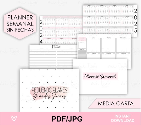 Planner Semanal Para Imprimir 2024 El Principito | Agenda | Imprimible