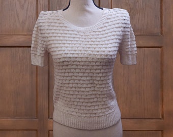 Vintage Y2K Ivory Silky Soft Sweater by Frenchi