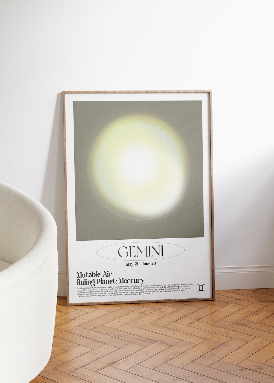 Gemini Zodiac Art Print| Gemini Poster Astrology Wall Art, Personalized ...