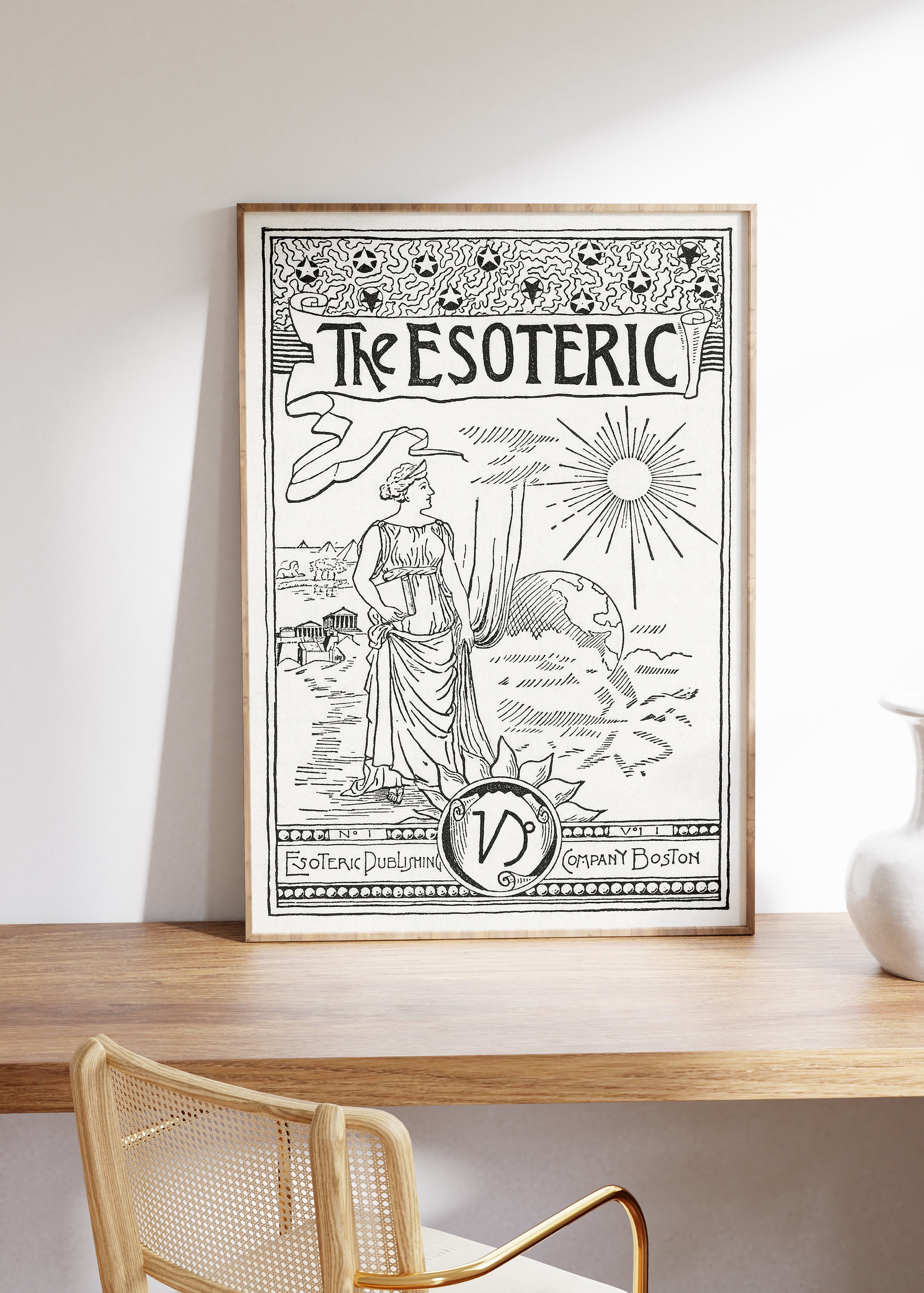 The Esoteric Vintage Illustration Art Print, Digital Download Art ...
