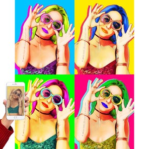 K-Pop Art Portrait Komposition nach Ihrem Foto! Dieser einzigartige Stil ist perfekt für dich oder um deine Lieben zu überraschen!