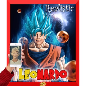Super Saiyan Portrait from Your Photo! Be your favorite Dragon ball character! Goku, Vegeta, Piccolo and many more!