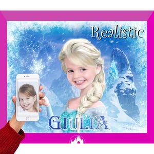 Disney Child Portrait from Your Photo! Be your favorite Disney character from any movie! Frozen, Toy Story, Star Wars and many more!