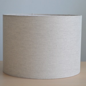 Round linen cotton lampshade, linen cotton fabric table lamp, pendant light, light fixture, linen cotton fabric lampshade