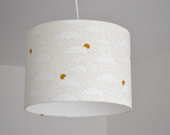 Lampenschirm aus weißer Wolke aus Baumwolle für Kinder, Tischlampe aus Wolke aus Baumwolle für Kinder, Pendelleuchte aus weißer Wolke für Kinder