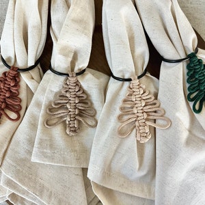 Macrame Christmas Napkin Rings (Set of 4)