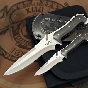 Handmade Jack Krauser Knife Replica | Leon Kennedy | RE4 | Resident Evil | Cosplay | Hunting | CAMPING |  Hand Forged Steel | Leather Cover