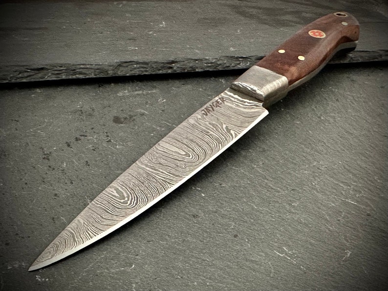 Handmade Damascus steel Paring kitchen, Chef gift true layers Real Wood Handle image 2