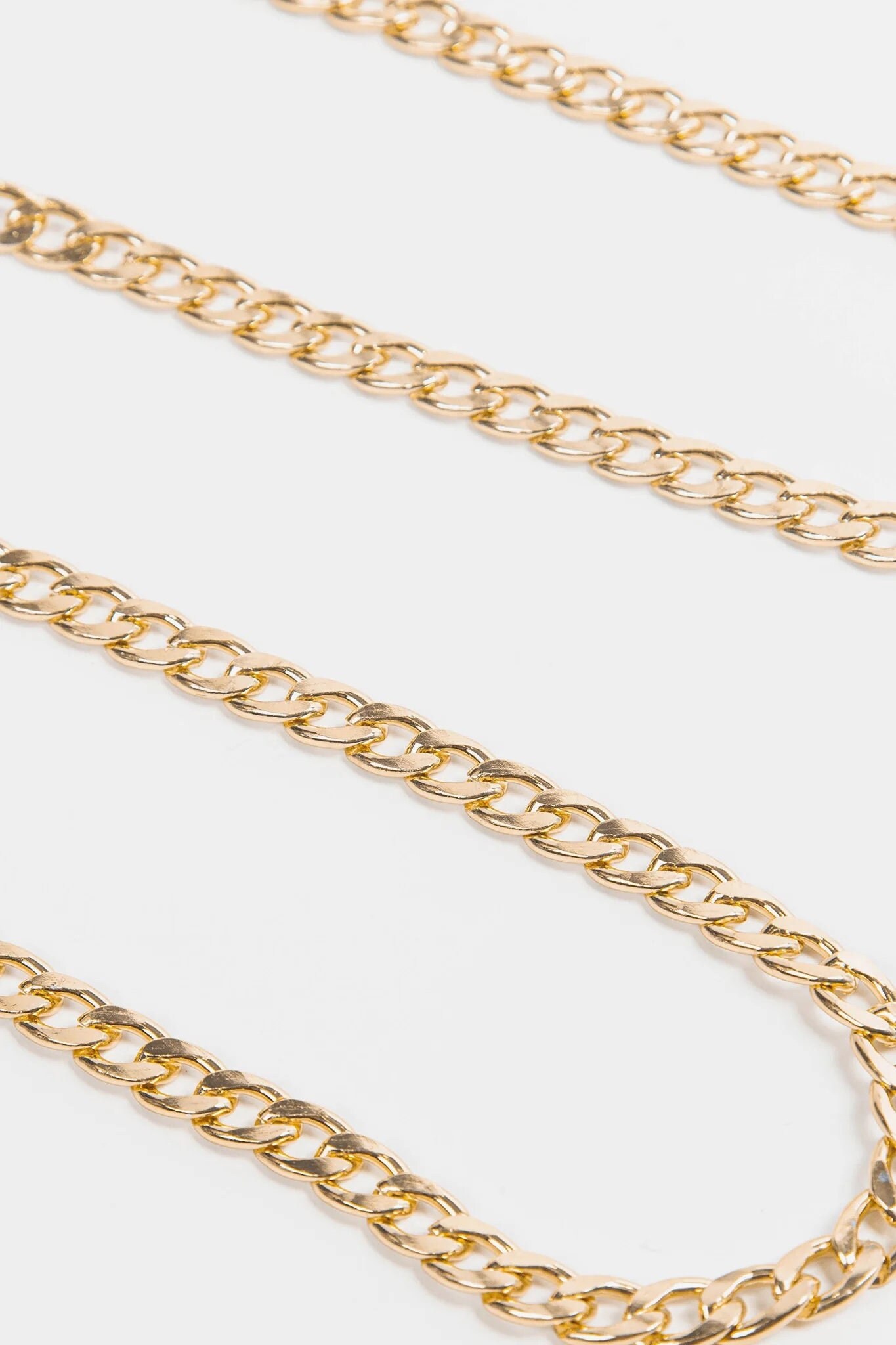 Strap Extender or Key Tether Fancy Cuban Link Chain With 