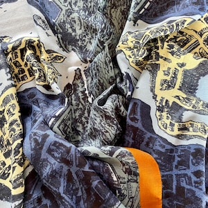 Silk and Cashmere blend  Horse Scarf, Wrap, a fabulous feeling scarf