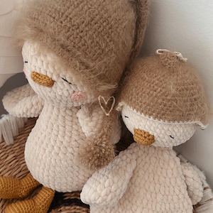 Handmade Crochet Goose Toy & Lovey – Soft Plush Baby Comfort Set