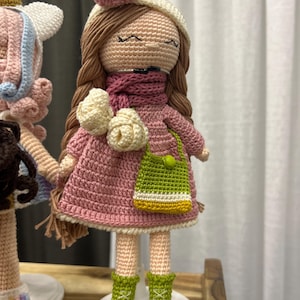 Handmade Crochet Doll – Amigurumi Girl Doll, Waldorf Baby Gift, Soft Toddler Toy, Heirloom Baby Shower Gift, Nursery Decor Doll
