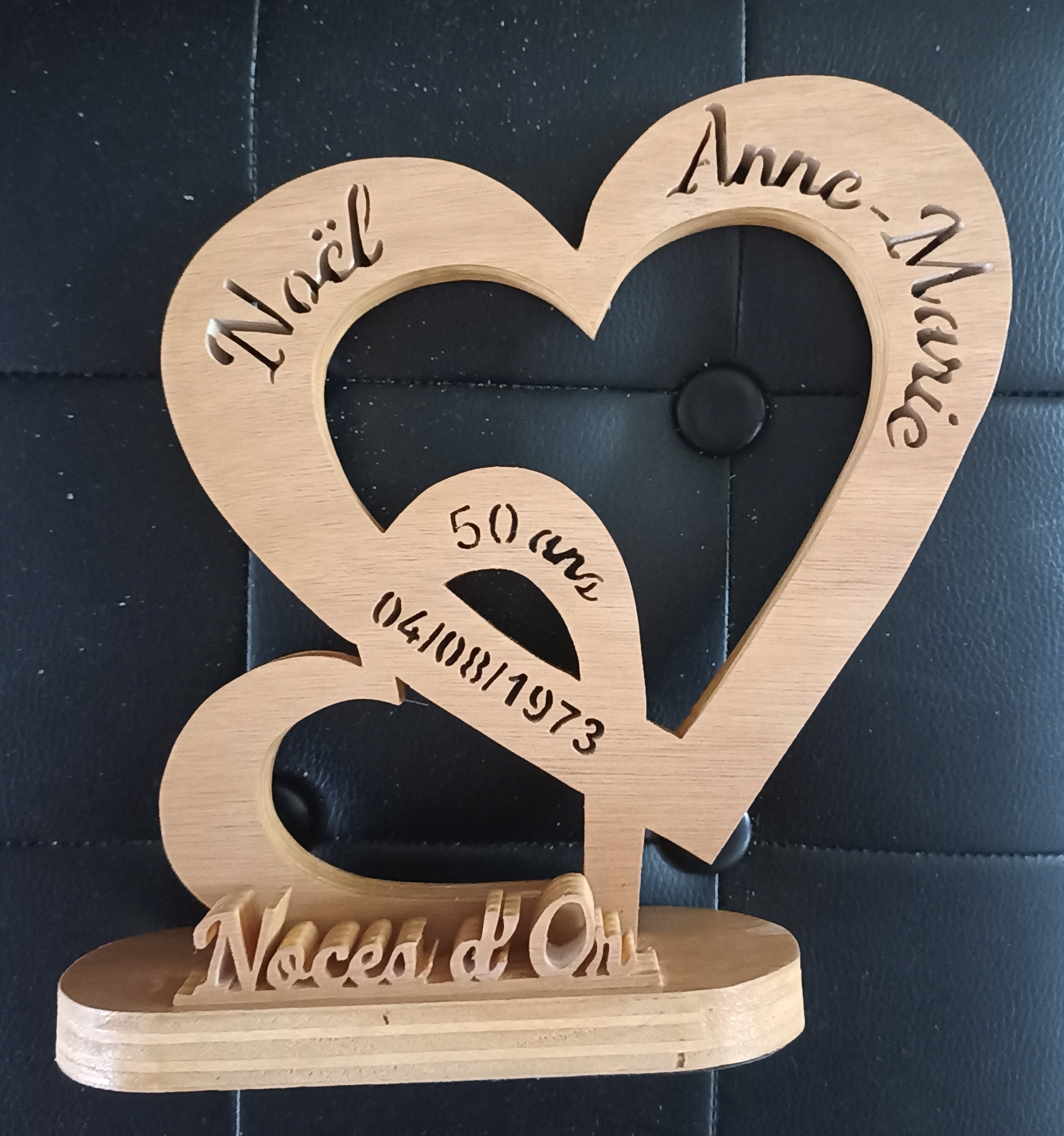 Lampe LED Murale Personnalisée – Infini Love Couple Avec Noms & Date, Cadeau Romantique Mariage Anniversaire