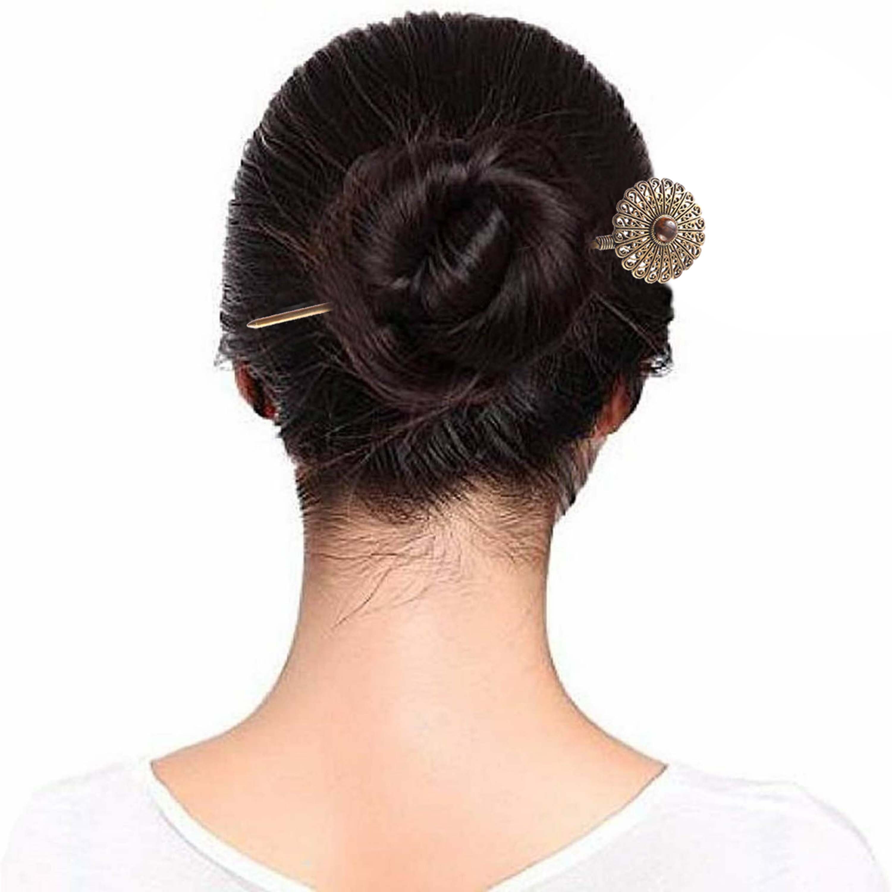 925 Oxide Silver Delicate Hair Clip Round Tiger's Eye - Etsy Canada 925 Oxide Silver Delicate Hair Clip Round Tiger's Eye - Etsy Canada