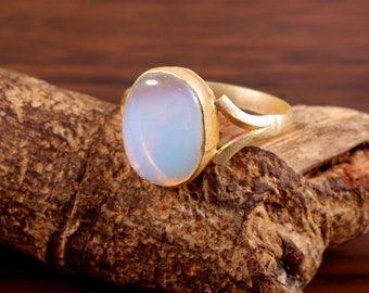 Opalite Ring, 925 Silver Oval Opalite gemstone Ring, Women Ring, Handmade Ring, Every Day Wear Ring, Fashion Ring For Women