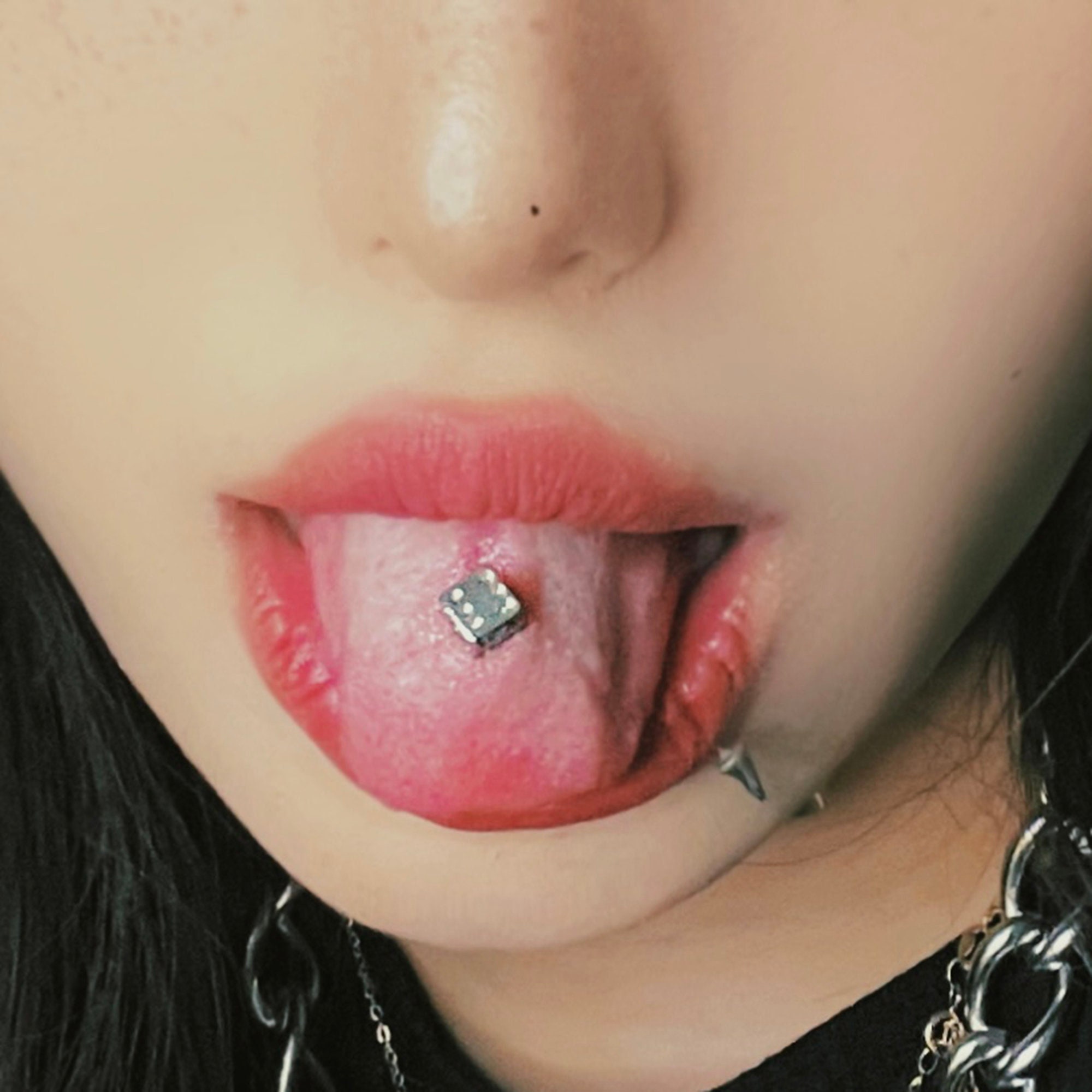 Dice on sale tongue piercing
