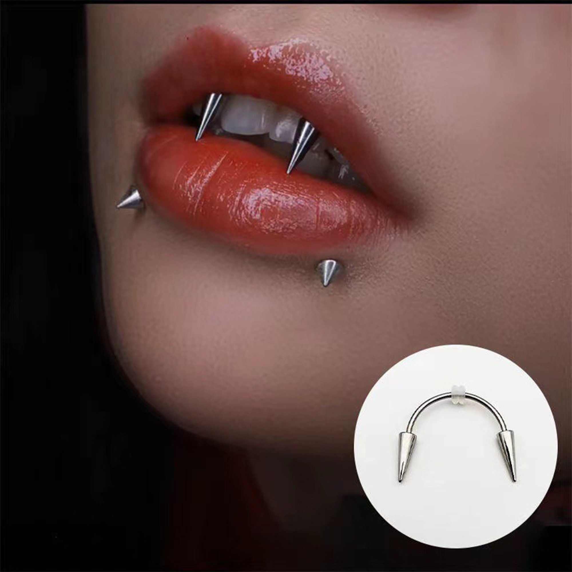 Gold outlet smiley piercing