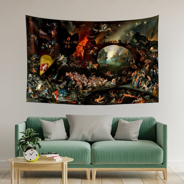 Hieronymus Bosch Wall Tapestry, Wall Hanging, Painting Tapestry, Wall Art Design, Wallpaper, Wall Carpet, Modernart, Wall Decor