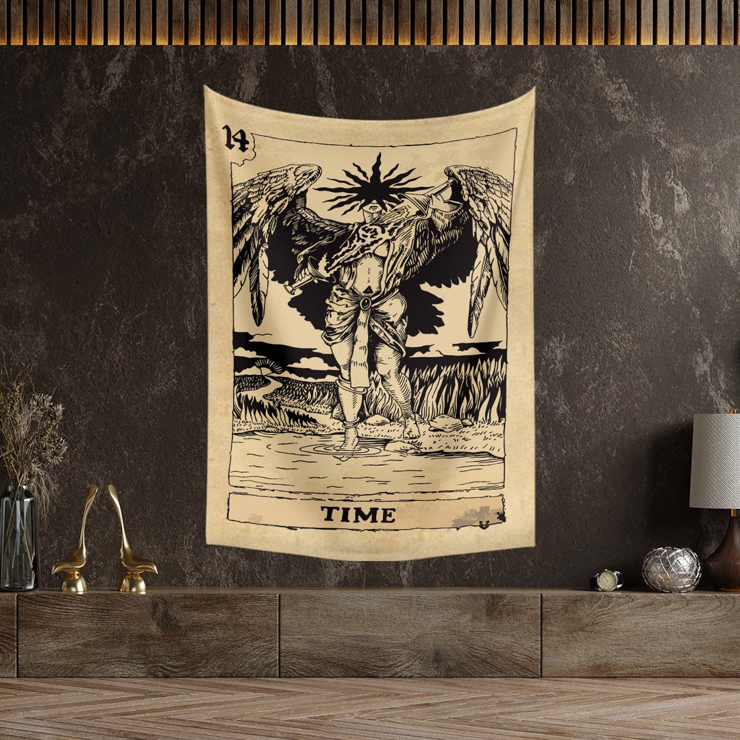 Tarot Tapestry Time Tapestry Wall Hanging Mysterious Bohemian Medieval ...