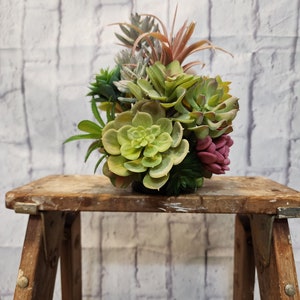 Succulent CenterPiece#3, Cactus Decoration. New Home Decor, Spring Home Decoration, Housewarming Hostess Gift, Kitchen Table Decoration.