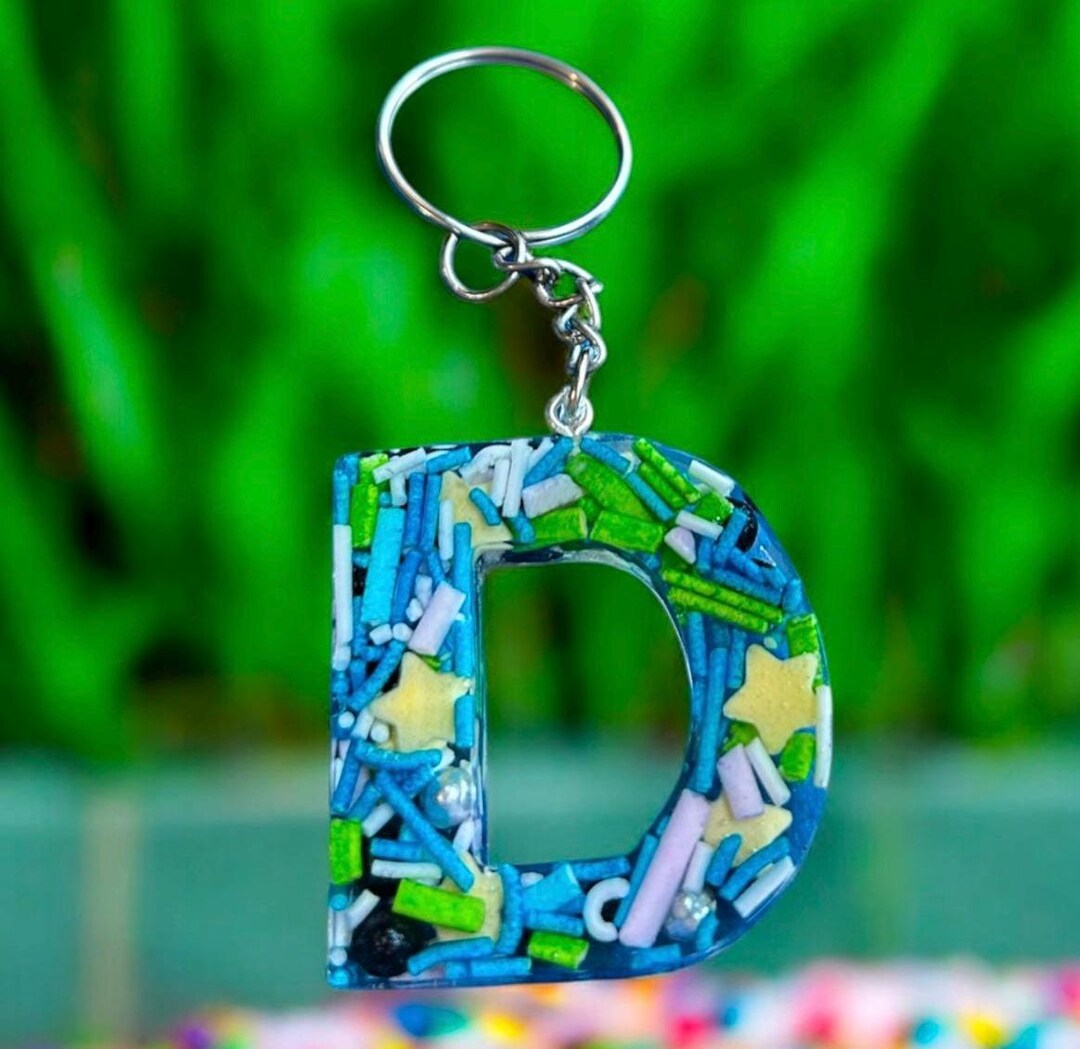 Keypad Letter D Large Alphabet Letter D Keyring - Etsy