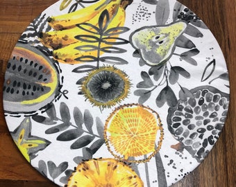 Interchangeable plate chargers - Fruit/tropical inspired