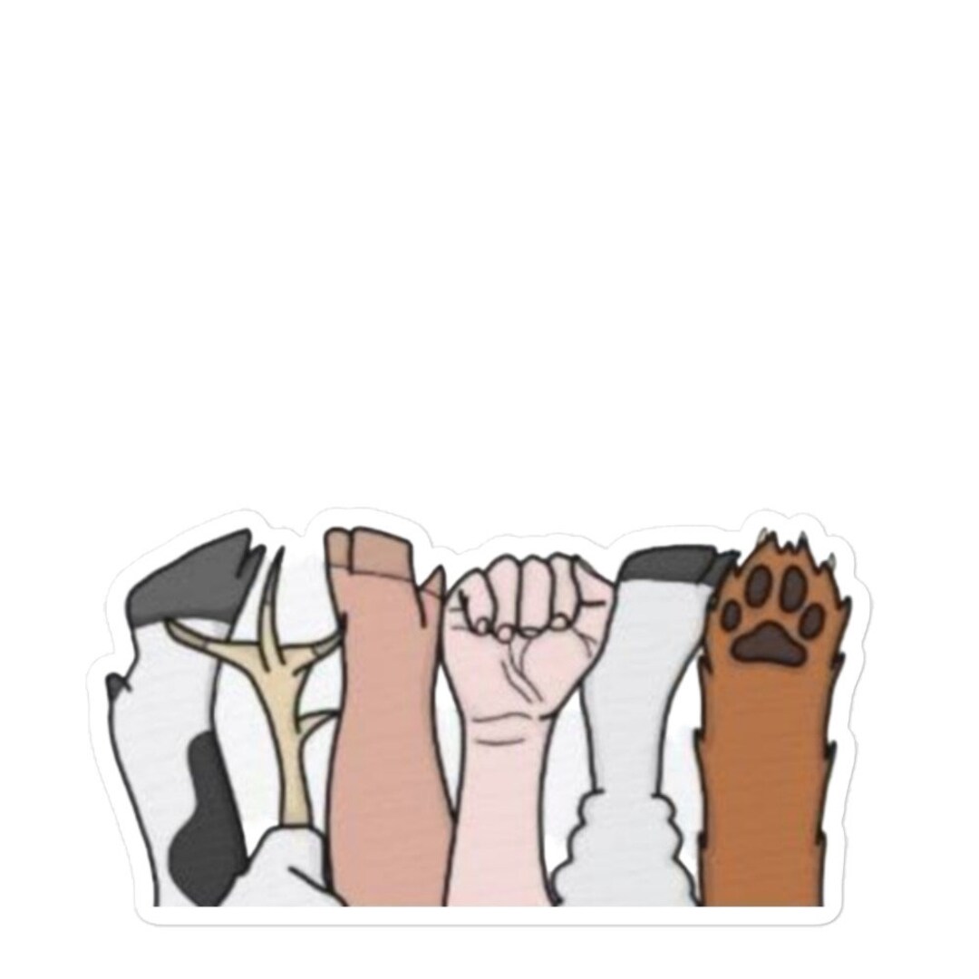 Animal Rights Sticker: Vegan Activism Art - Etsy