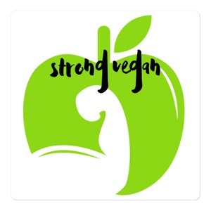Adesivo vegano Apple è lo stesso per gli attivisti per i diritti degli animali, veganismo e attivismo Arte Diventa vegano